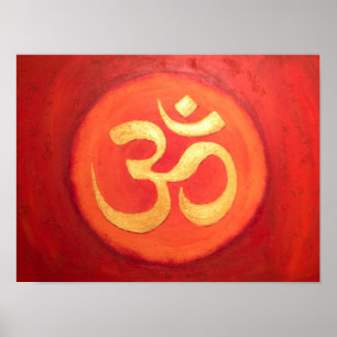 Poster de peinture Om