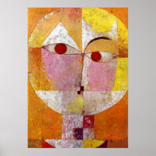 Poster de peinture Paul Klee Senecio
