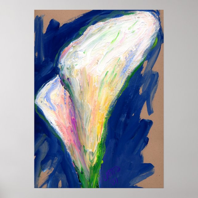 Poster de peinture Tuxedo Cuff Lily Art Imprimer (Devant)