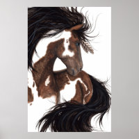 Poster de peintures Pinto Art majestueux Cheval de