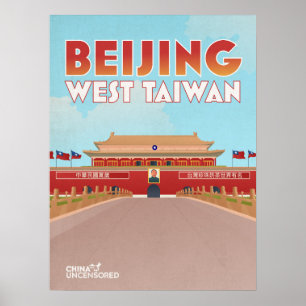 Poster de Pékin Ouest Taiwan 18" x 24"