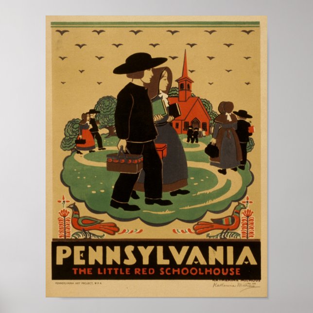 Poster de Pennsylvanie vintage (Devant)