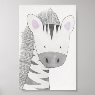 Poster de pépinière - Zebra