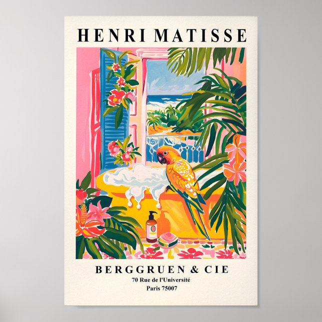 Poster De Perroquet Dans La Baignoire, Décor Maxim (Devant)