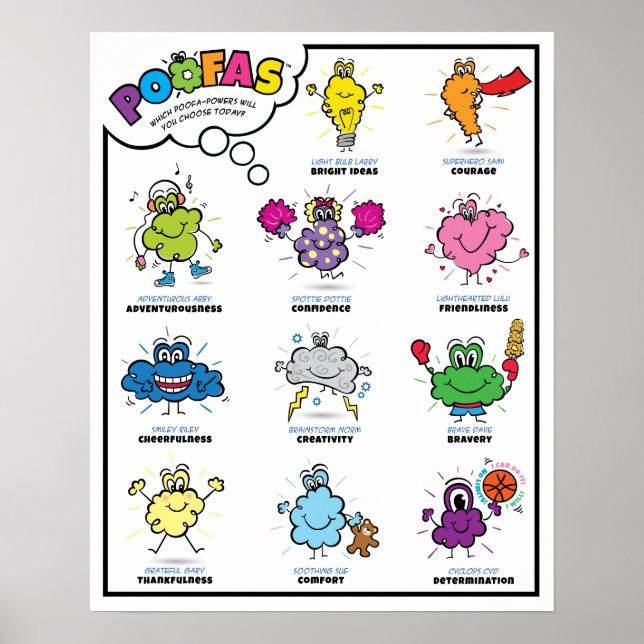 Poster de personnage POOFA-POWERS (Devant)