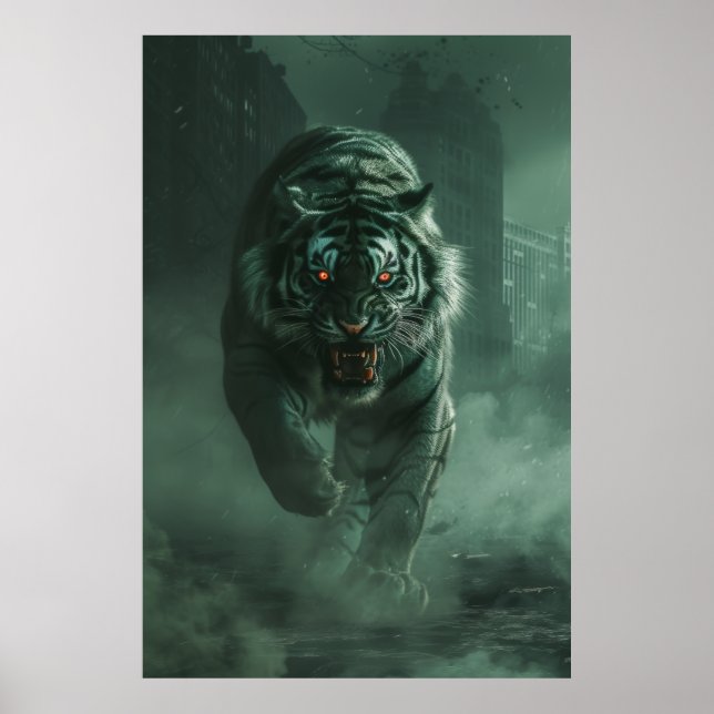 Poster de personnification Eerie Tiger Zombies (Devant)