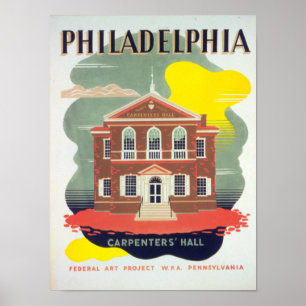 Poster de Philadelphie vintage
