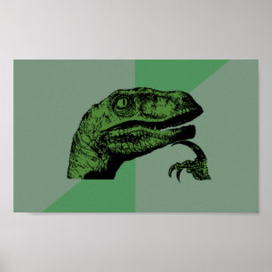 Poster de Philosoraptor blanc