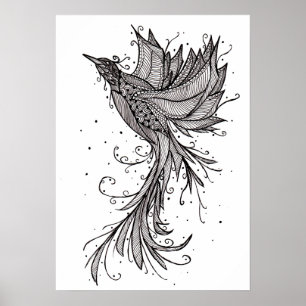 Poster de Phoenix Lineart