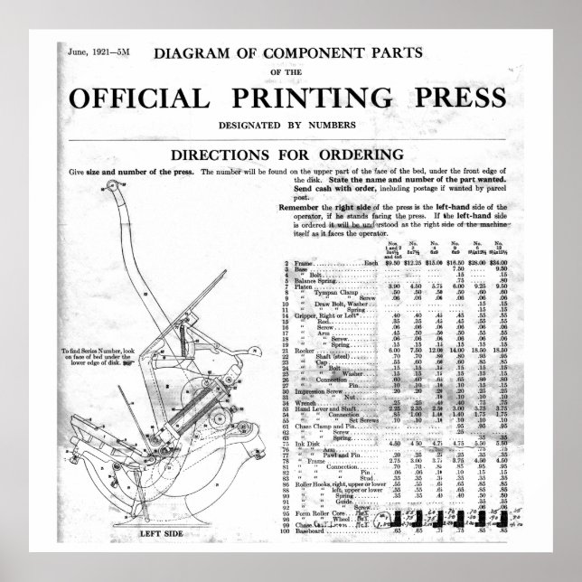 Poster de pièces de presse à lettres de Golding gr (Devant)