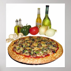 Poster de pizza