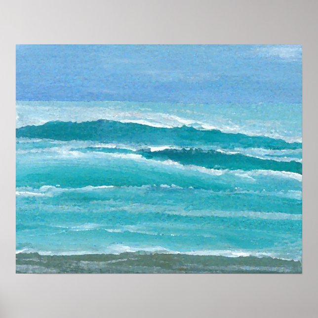 Poster de Plage de CricketDiane Ocean - Surf doux (Devant)
