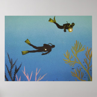 Poster de plongée sous-marine