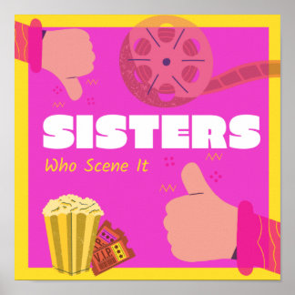 Poster De Podcast Des Soeurs Qui Le Scène