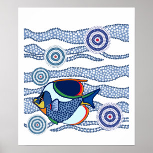 Poster de poisson autochtone