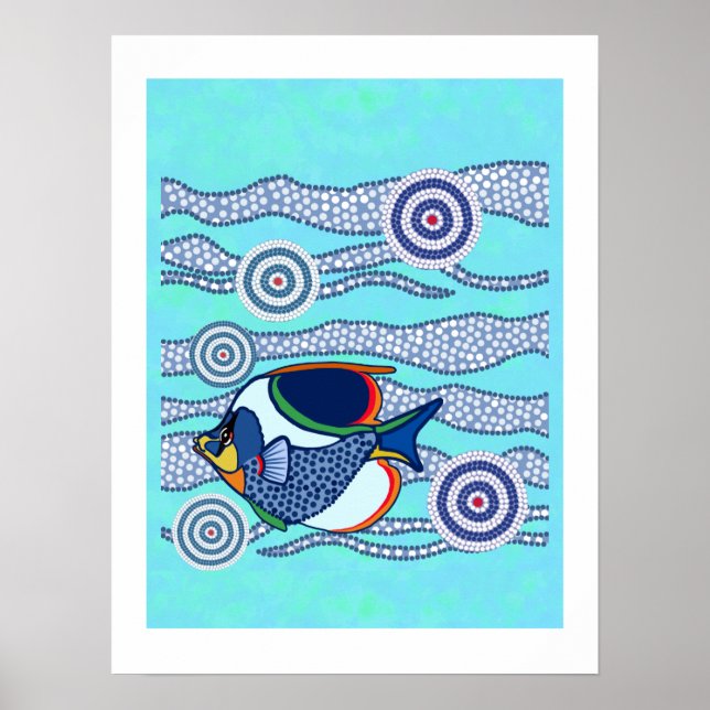 Poster de poisson autochtone 2 (Devant)