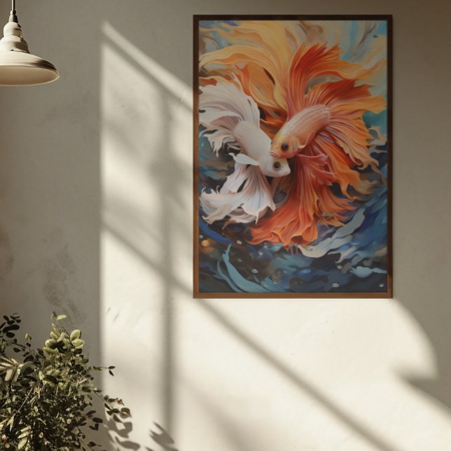 Poster de poisson de combat siamois (Créateur téléchargé)