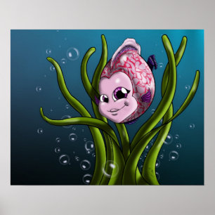 Poster de poisson pourpre