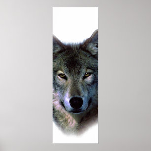 Poster de porte Motivationnelle des yeux de loup g