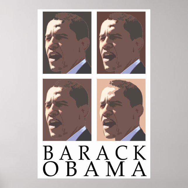 Poster de portrait de Barack Obama (Devant)