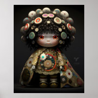 Poster de poupée en 3D par Takashi Murakami