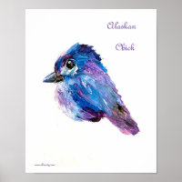 Poster de poussin de l'Alaska sur le matt de valeu
