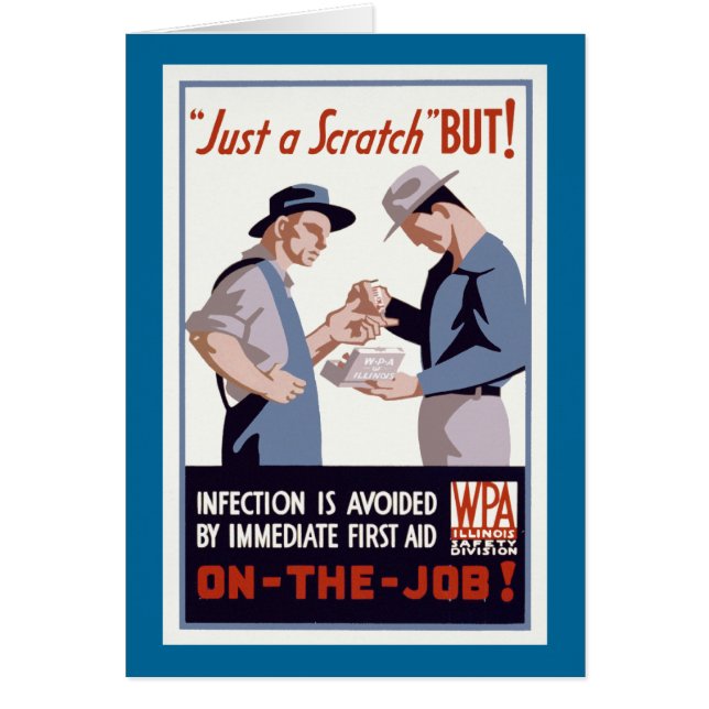 Poster de premiers soins "Just a Scratch" (Devant)