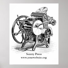 Poster de presse à lettres Chandler et Price