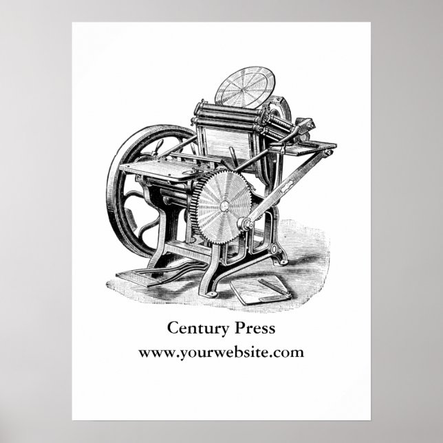 Poster de presse à lettres Damon & Peets (Devant)