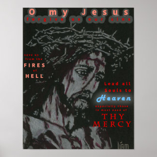 Poster de prière Fatima