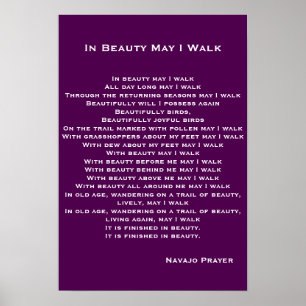 Poster de prière Navajo