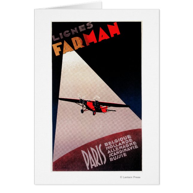 Poster de promotion Farman Airlines Farman 300 Mon (Devant)