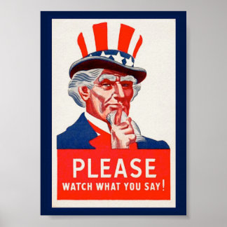 Poster de propagande de l'oncle vintage Sam 2ÈME G