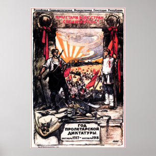 Poster de propagande soviétique vintage