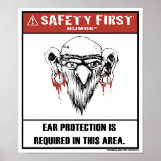 Poster de protection contre l'Humour-oreille