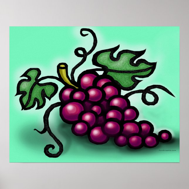 Poster de raisins (Devant)