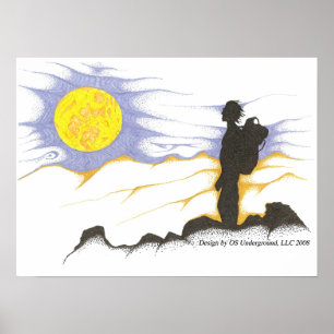 Poster de randonneur