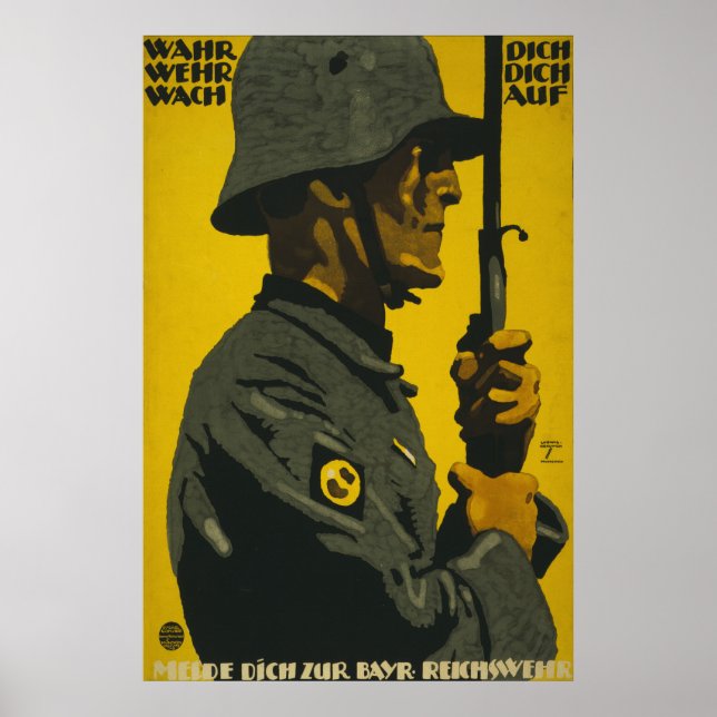 Poster de recrutement Reichswehr WW1 (Devant)