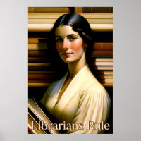 Poster de règle des bibliothécaires