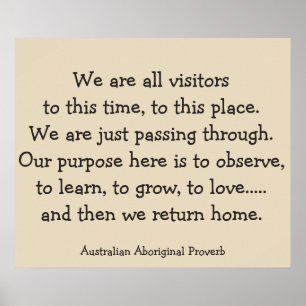 Poster de retour chez nous