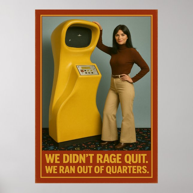 Poster de Retro Arcade - We’t Rage Quit (Devant)