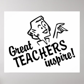 Poster de Retro Great Teachers Inspirer