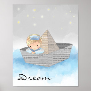Poster de rêve de petit garçon