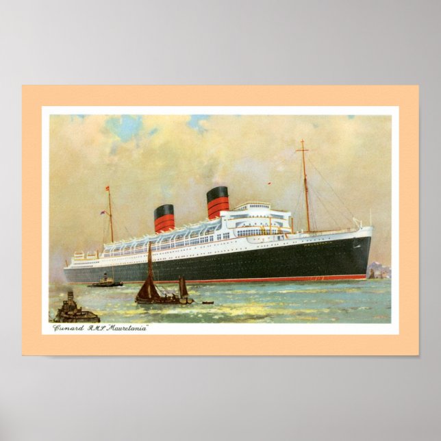 Poster de RMS Mauretainia (Devant)