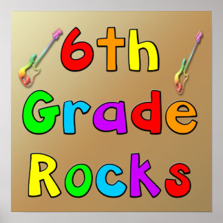 Poster de Rocks de 6e année