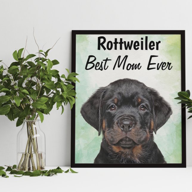 Poster de Rottweiler Best Mom (Créateur téléchargé)