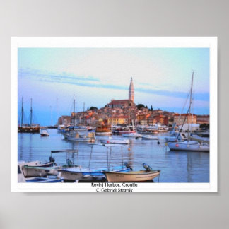 Poster de Rovinj Harbour, Croatie