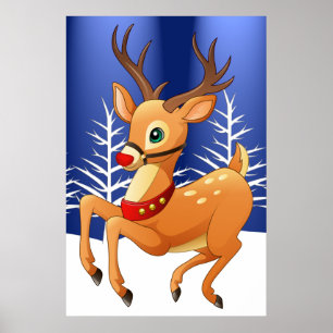 Poster de Rudolph Prancing