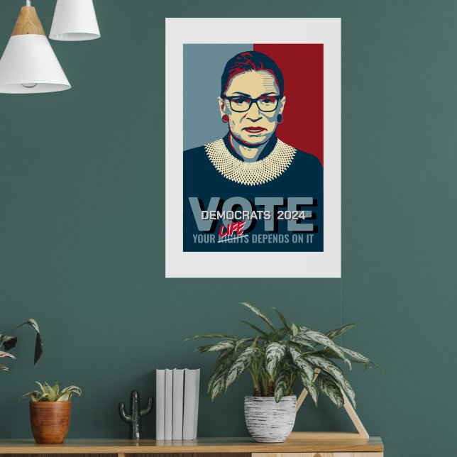 Poster de Ruth Bader Ginsburg Pro-Choice Vote 2024 (Salon 1)