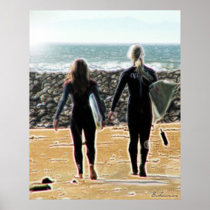 Poster de Safari Surreal Surfing 1